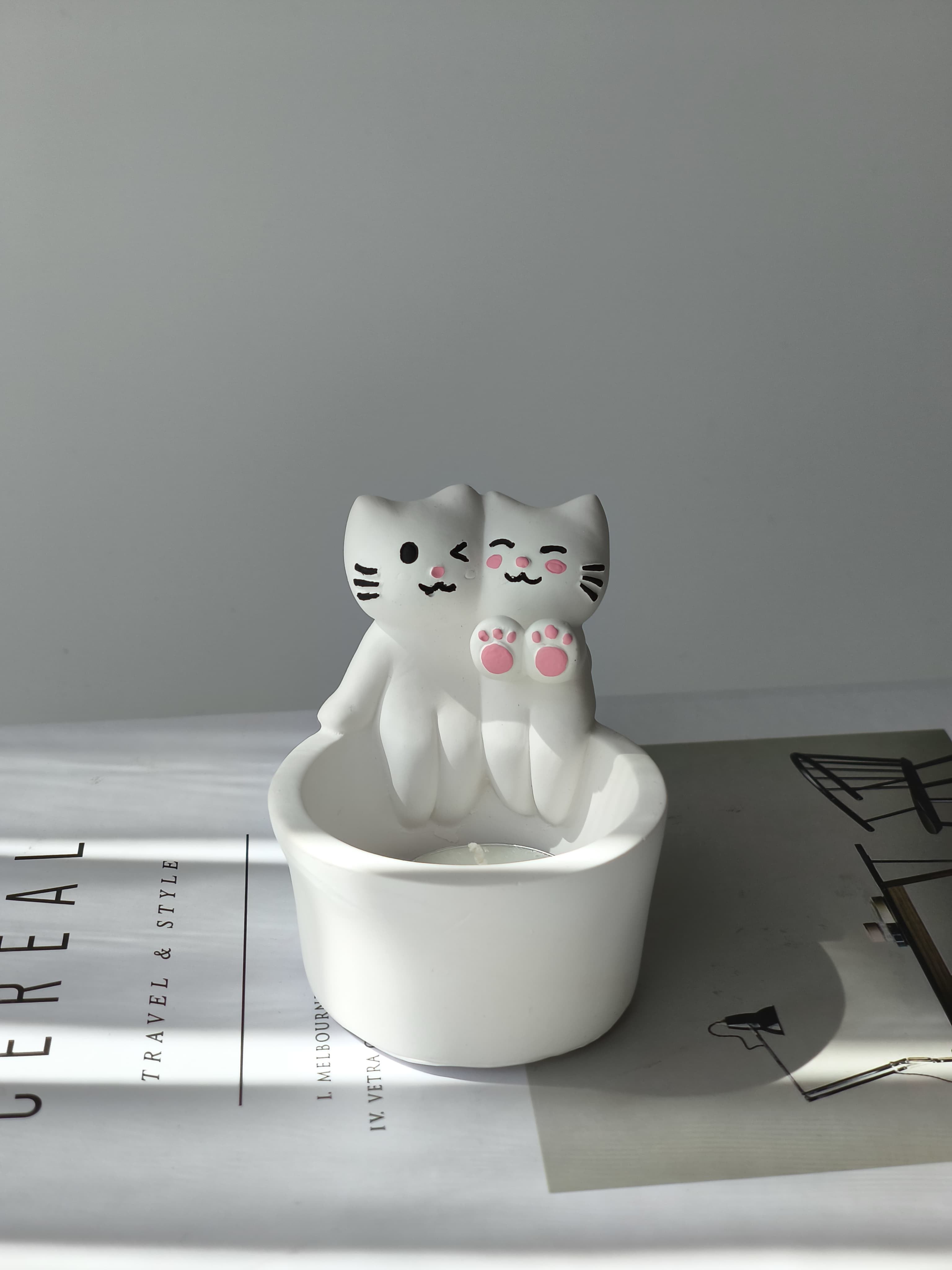 Couple Isınan Kediler Mumluk