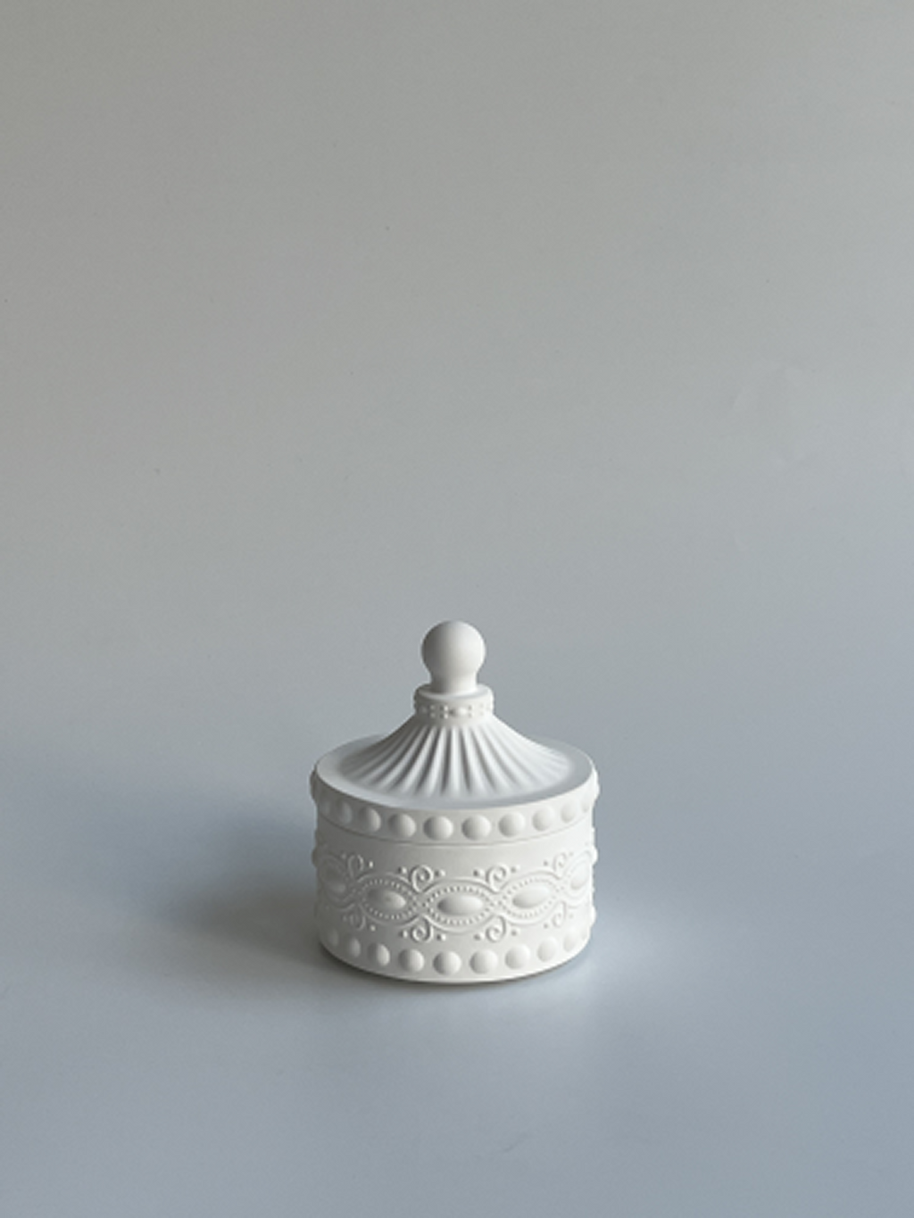 Örme Mumluk - Ivory