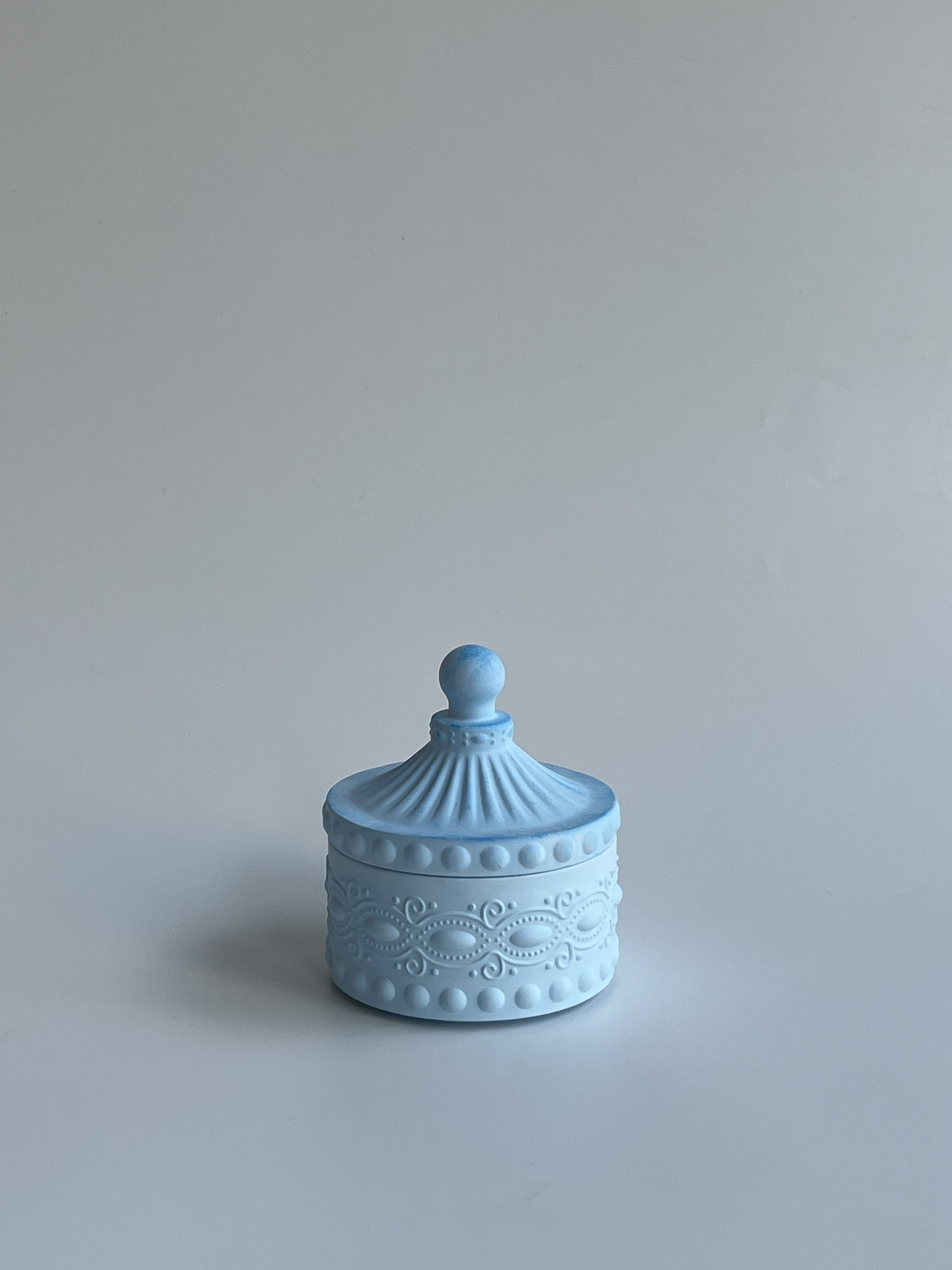 Örme Mumluk - Azure